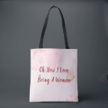 Bolsa Tote Modern Pink Watercolor Oh How I Love Being a Woman<br><div class="desc">Celebrate confidence, strength, and pride with this empowering tote bag featuring the quote “Oh how I love being a woman.” Designed with clean typography and a modern aesthetic, this stylish tote is perfect for everyday use, shopping trips, work, or gifting. A meaningful accessory for International Women’s Day or any day...</div>