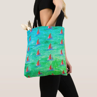 Bolsa Tote Modern Sailboat