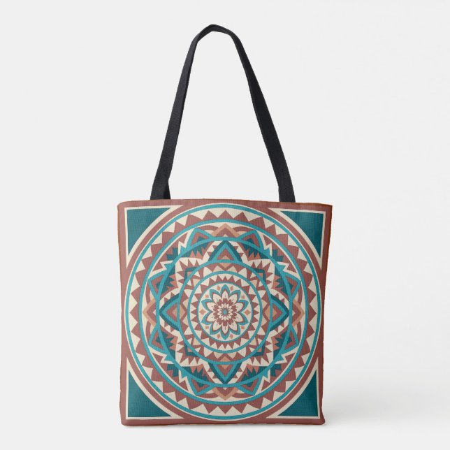 Bolsa Tote Modern Southwest Mandala  (Verso)