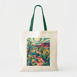 Bolsa Tote Modern Van Gogh Joshua Tree Cholla Cactus Garden