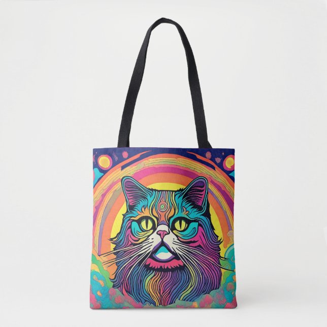Bolsa Tote Modern Zen Cat (Frente)