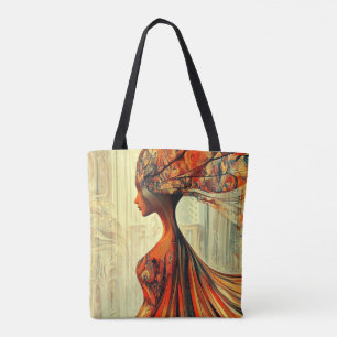 Bolsa Tote Moderna Original Única Fashionista Fantasia Femini