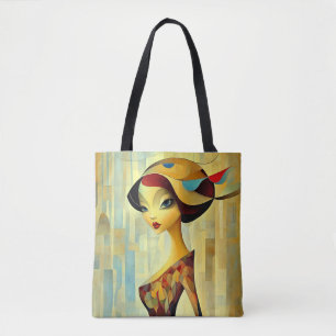 Bolsa Tote Moderna Original Única Tendência Fantasia Legal Mu