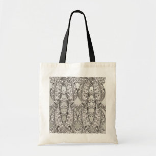 Bolsa Tote Moderna Ornada Prata