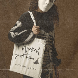 Bolsa Tote Moderna, Uma Boa Citação | Feliz Dia das Bruxas