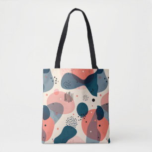 Bolsa Tote Moderno Abstrato de Meados do Século
