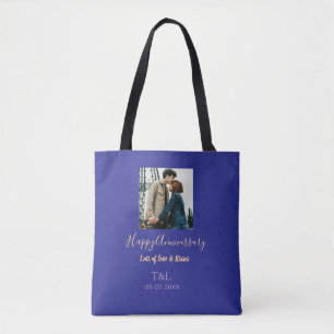 Bolsa Tote Moderno Boho feliz aniversário adicione nome laran