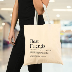 Bolsa Tote Moderno de Melhor Definição de Amigos