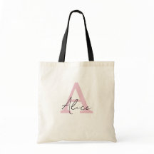 Moderno e Elegante Tot de Monograma Personalizado 