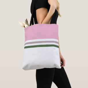 Bolsa Tote Moderno elegante simples listras retrô listrado