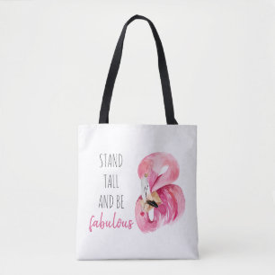 Bolsa Tote Moderno Exótico Altura E Fabuloso Flamingo BE
