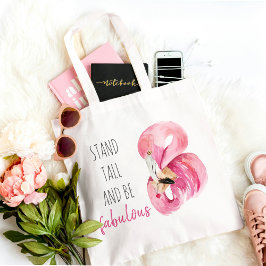 Bolsa Tote Moderno Exótico Altura E Fabuloso Flamingo BE