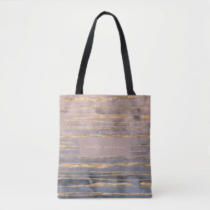 Bolsa Tote Moderno Marble Foil Gemstone Interior Designer