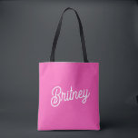 Bolsa Tote Moderno Rosa Quente Monograma Personalizado e Nome<br><div class="desc">Apresentamos nossa Bolsa de Mão Moderna em Rosa com Monograma e Nome Personalizados, um acessório vibrante e elegante projetado para uso diário. Esta bolsa de mão chamativa apresenta uma cor rosa vibrante, personalizada com seu monograma e nome para um toque único. Feita de materiais duráveis e de alta qualidade, oferece...</div>