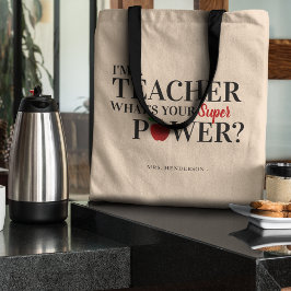 Bolsa Tote Moderno 'Sou Professor' | Presente de Apreciação p