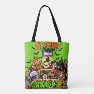 Bolsa Tote Modo Assustador Personalizado LIGADO Sacola Revers