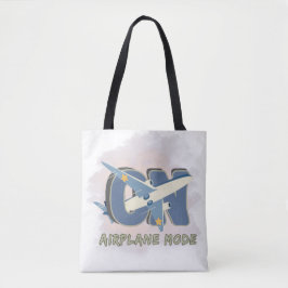 Bolsa Tote Modo Avião Ativado - Viagem Divertida