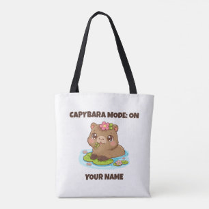 Bolsa Tote Modo Capivara Kawaii Fofo Personalizado