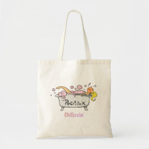 Bolsa Tote Modo Chillaxin’ - Saco de Uso Diário Divertido