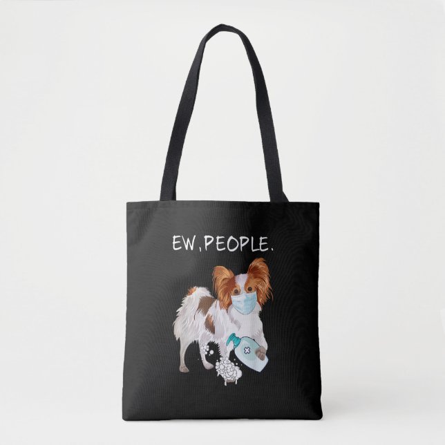 Bolsa Tote Modos| Papillon Ew, Pessoas Lavam Suas Mãos (Frente)