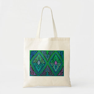 Bolsa Tote Mola de diamante indiano Kuna