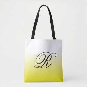 Bolsa Tote Mole amarelo limão sobre qualquer cor com monogram
