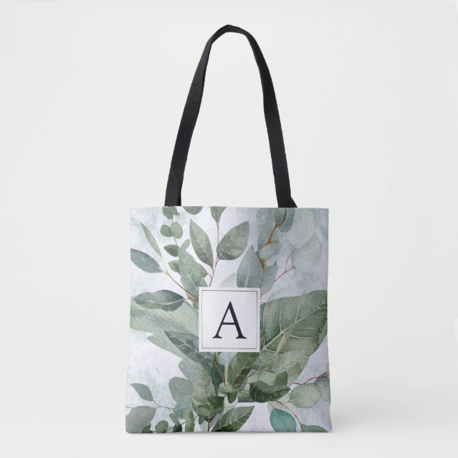 Bolsa Tote Molercola Aquática Monogramas Sage Greenery (Frente)