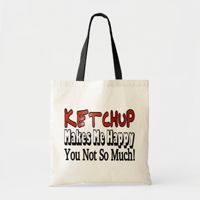 Bolsa Tote Molho de Tomate Feliz (Frente)