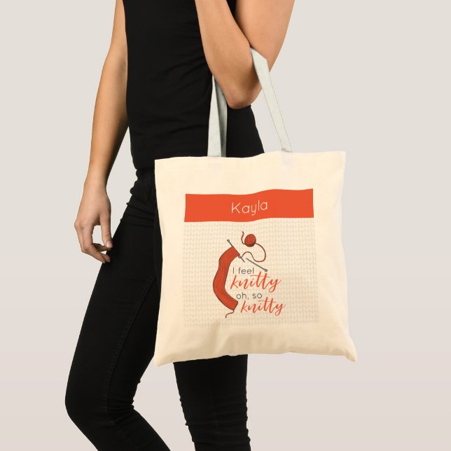 Bolsa Tote Molho Laranja Eu Sinto-Me Bela, Oh Tão Bela (Frente (produto))
