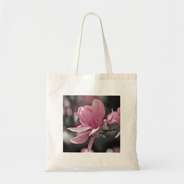 Bolsa Tote Molho Rosa Japonês Magnolia (Frente)