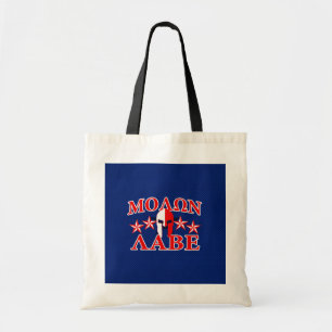 Bolsa Tote Molon Labe Spartan Warrior Mask 5 estrelas Patriot