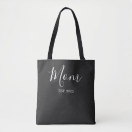 Bolsa Tote Mom Established New Mom Black Gift
