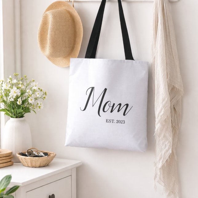 Bolsa Tote Mom Established New Mom Gift (Criador carregado)