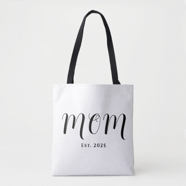 Bolsa Tote Mom Established New Mom Gift (Frente)