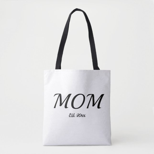 Bolsa Tote Mom Established New Mom Gift  (Frente)