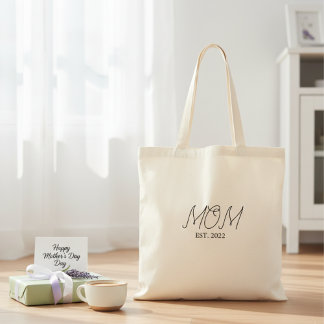 Bolsa Tote Mom Established New Mom Gift Tote Bag