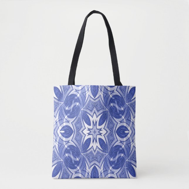 Bolsa Tote Momentos celtas em azul.... (Frente)