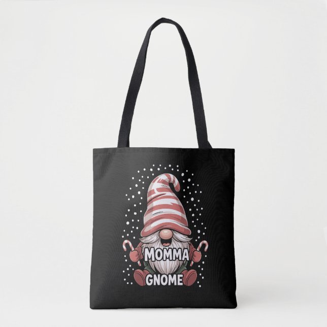 Bolsa Tote Momma Gnomo Natal Pajama Matando Família (Frente)