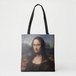 Bolsa Tote Mona Lisa & Leonardo da Vinci/vintage Itália