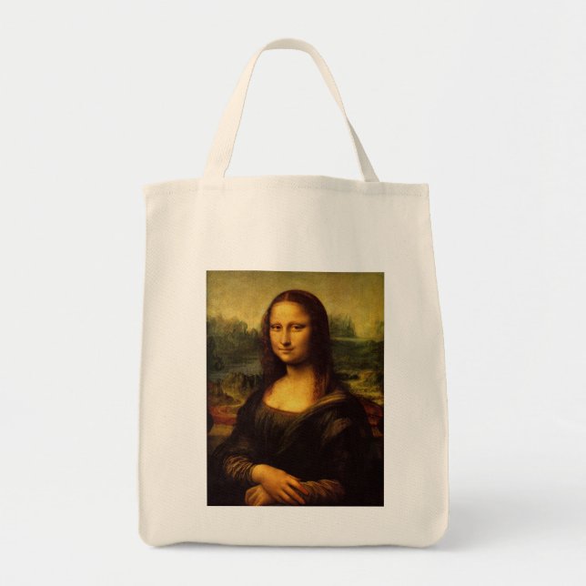 Bolsa Tote Mona Lisa por Leonardo Da Vinci (Frente)