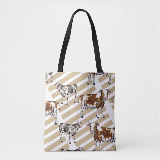 Bolsa Tote Monarca Vaca Pelo Preto (Frente)