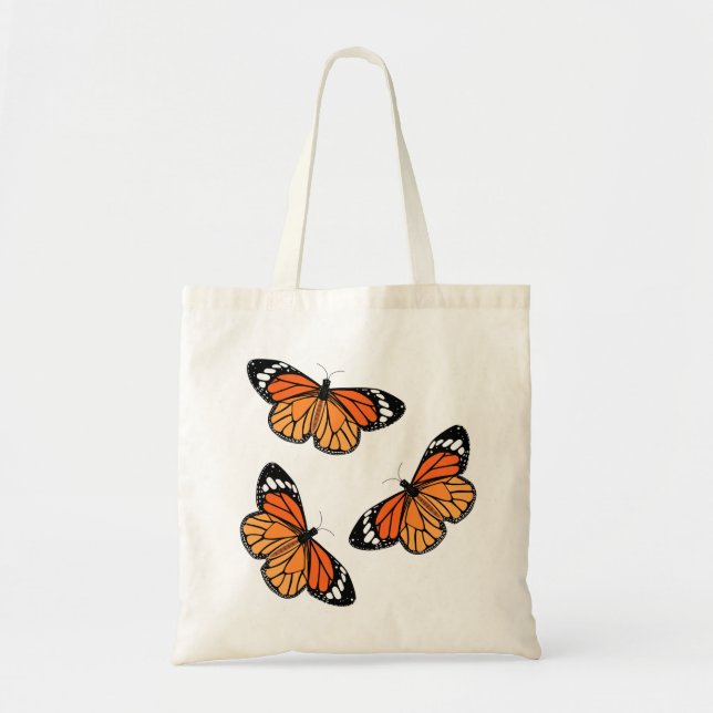 Bolsa Tote Monarch Butterflies Tote Bags (Frente)