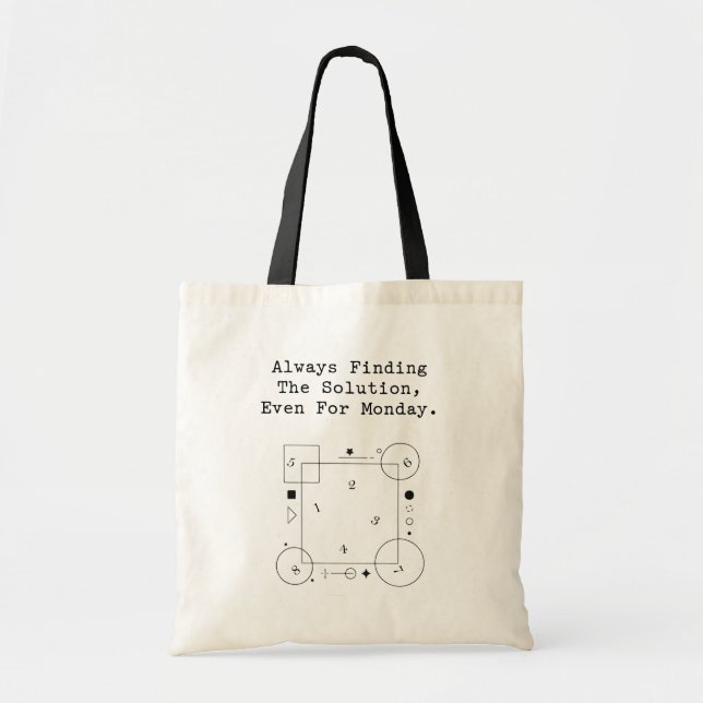 Bolsa Tote Monday Math Solutions | Problem Solver Spirit (Frente)