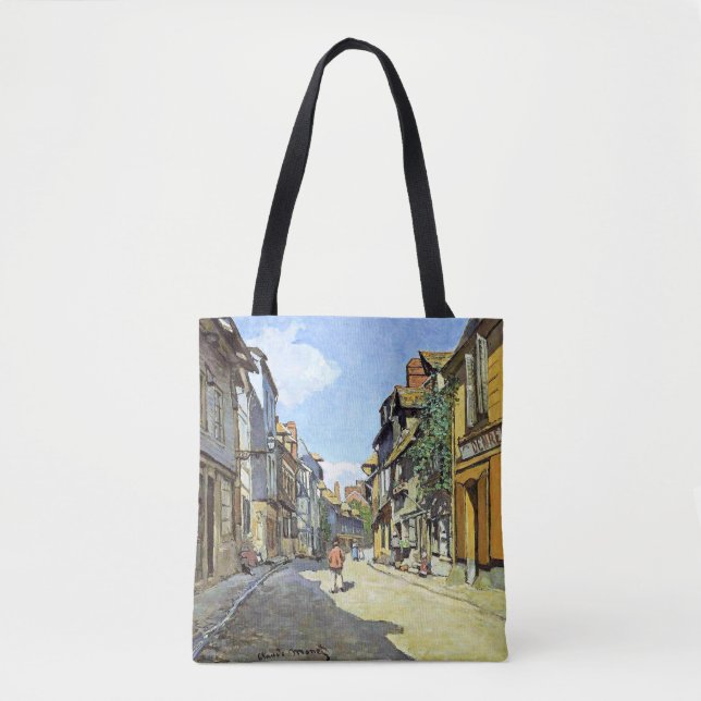 Bolsa Tote Monet - La Rue Bavolle em Honfleur (Frente)