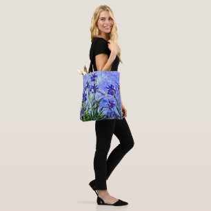 Bolsa Tote Monet - Lilac Irises, famosa pintura,
