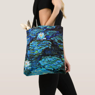Bolsa Tote Monet - Lírios de Água (azul)