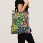 Bolsa Tote Monet - O Jardim Íris em Giverny<br><div class="desc">A famosa pintura de Claude Monet,  O Jardim Íris em Giverny,  travesseiro decorativo.</div>