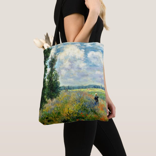 Bolsa Tote Monet - Poppy Field, Argenteuil, (Close Up)