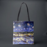 Bolsa Tote Monet - Um Mar Tempestade<br><div class="desc">Um mar tempestuoso,  pintura de arte de Claude Monet</div>