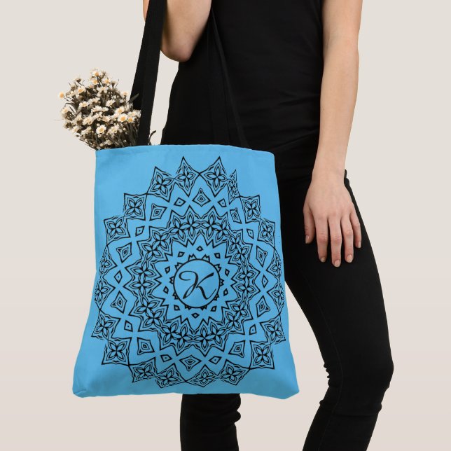 Bolsa Tote Mongrammed Mandala (Close Up)